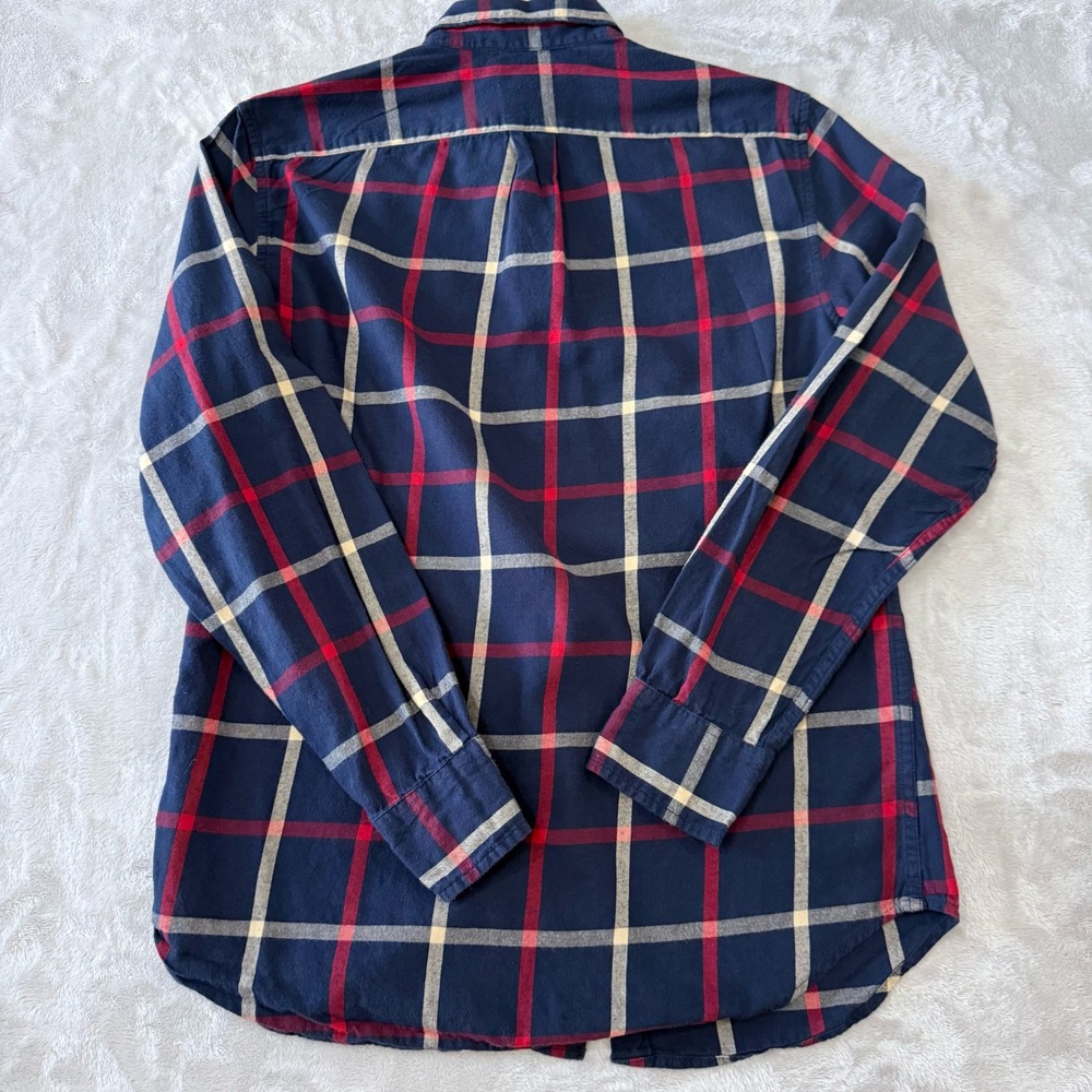 J.Crew Factory Classic Brushed Twill Plaid Button Down Shirt Mens Size Small - Picture 4 of 6